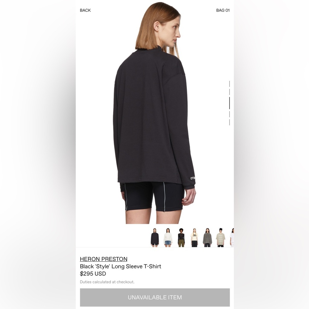Heron Preston “Style” Black Long Sleeve Turtle Neck Tee - Picture 12 of 16